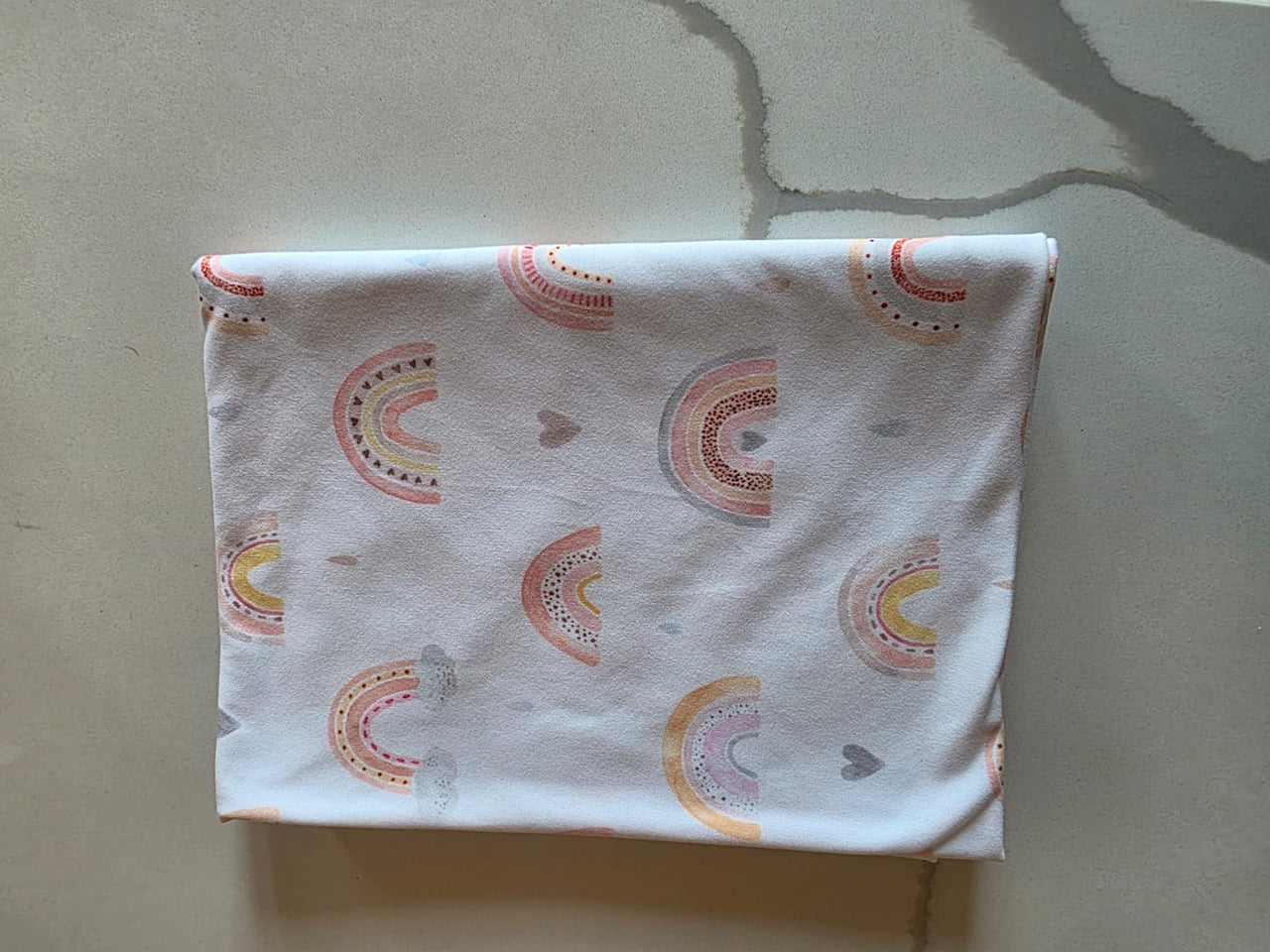 Printed softknit swaddle blanket - Rainbows