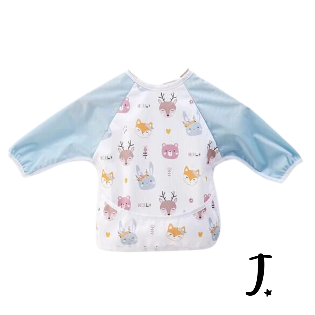 Long sleeve bib - Cute animals