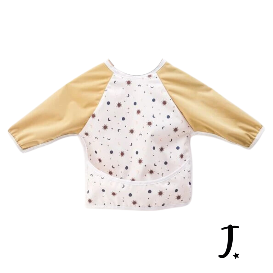 Long sleeve bib - Stars