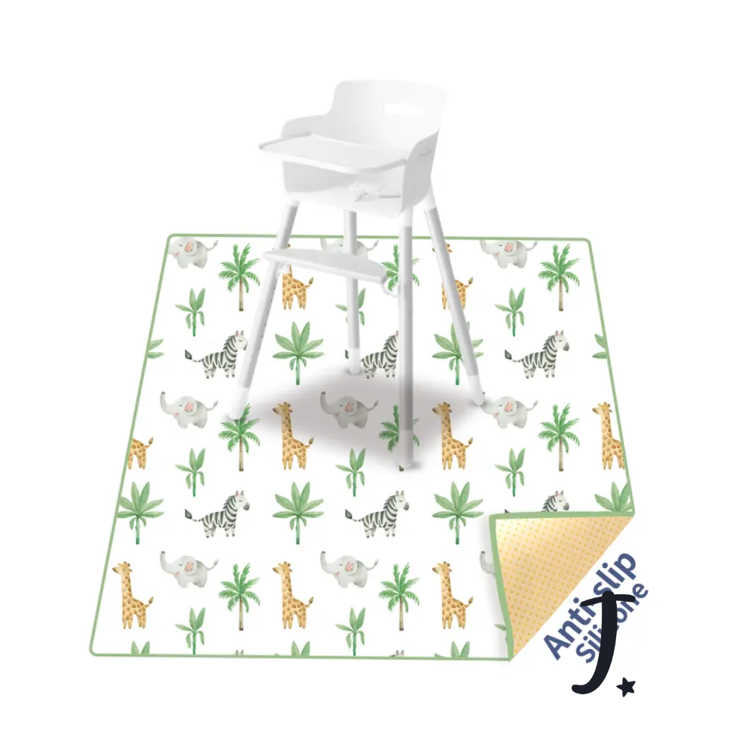 Non slip spill and play mat - Safari