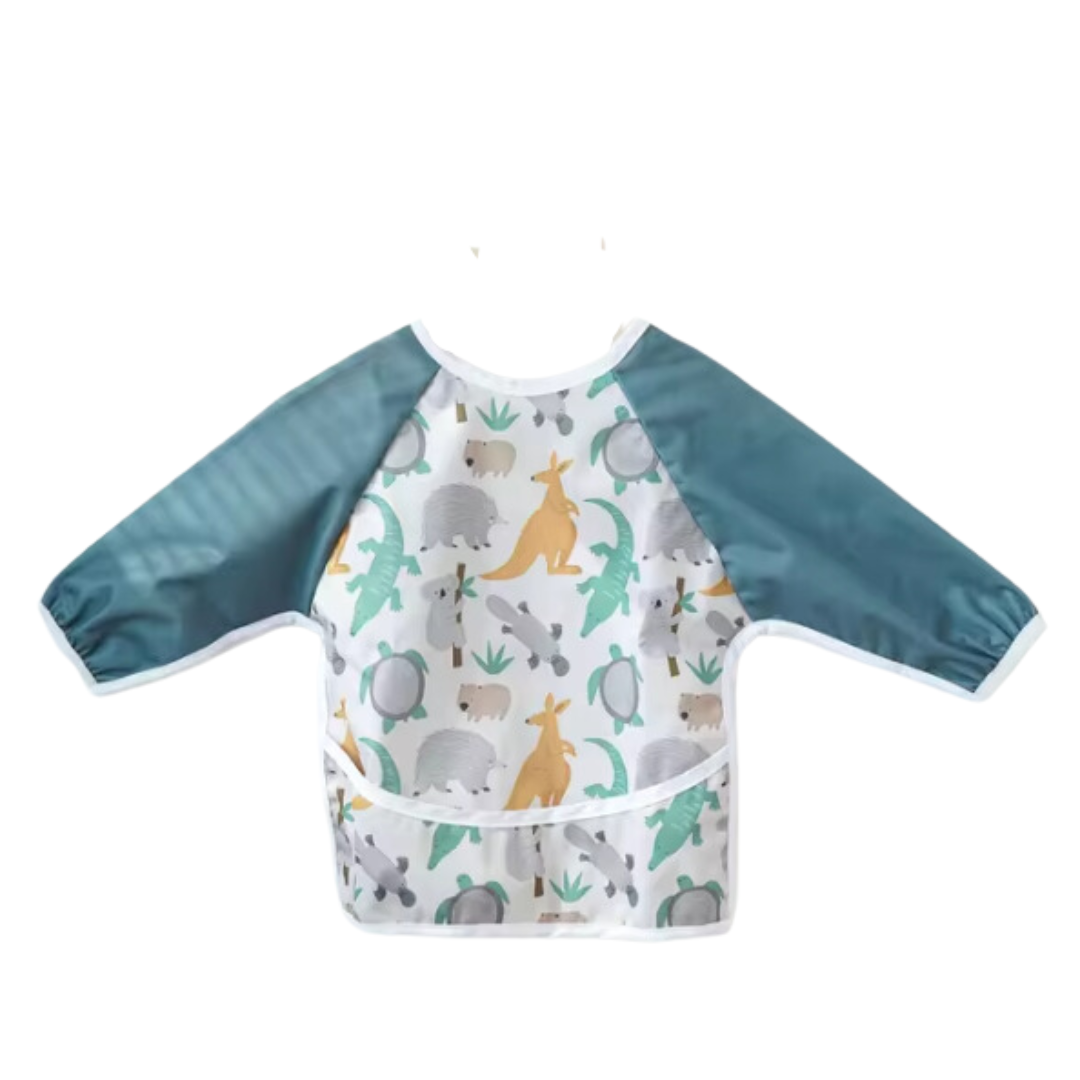 Long sleeve bib - Australian animals