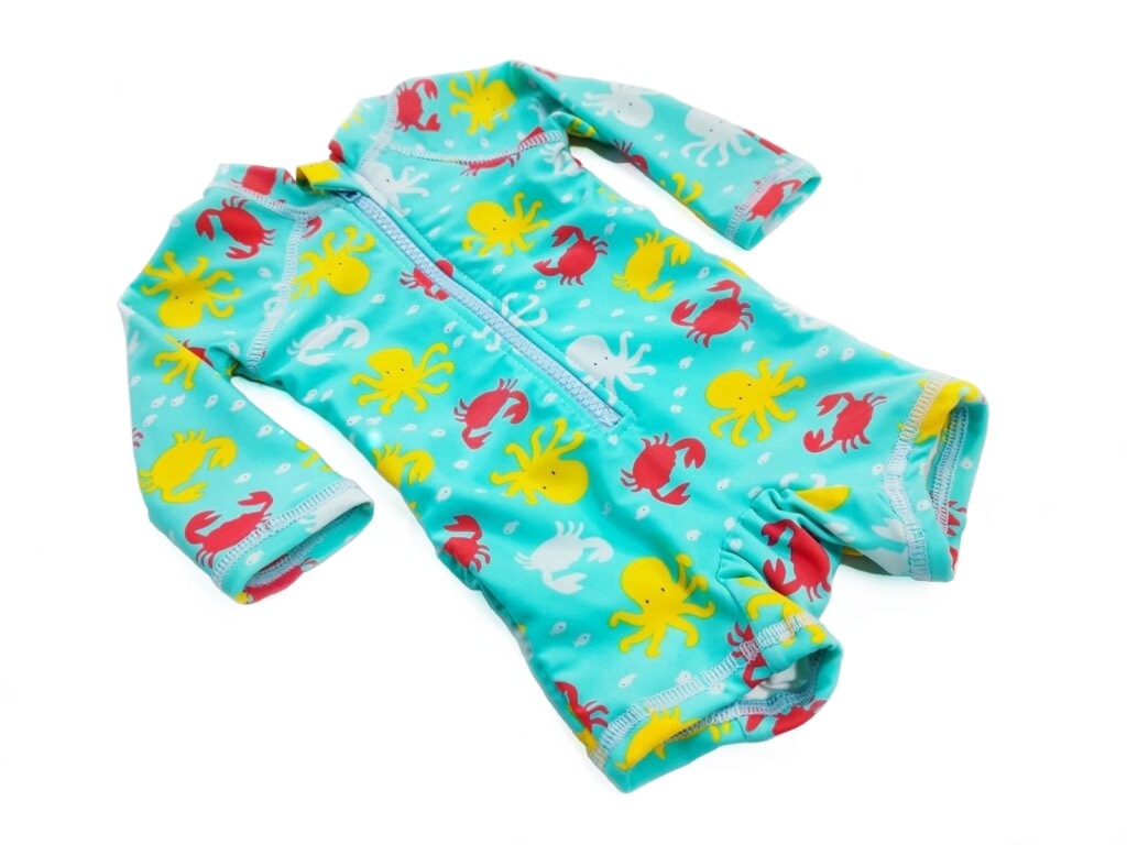 Turquoise sea creature boy swimsuit