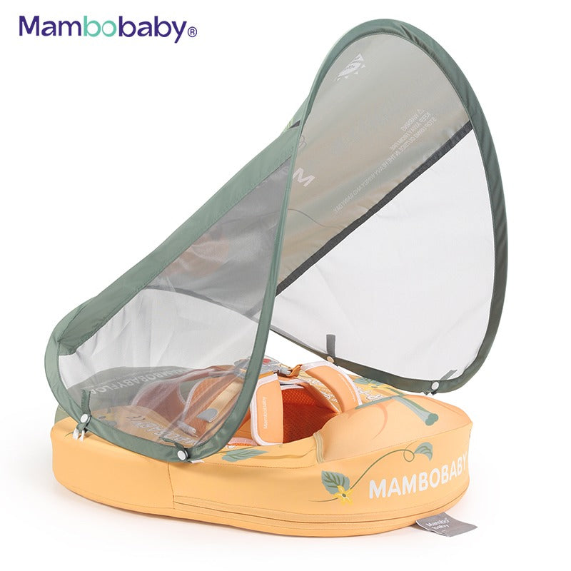 Mambobaby chest and back float - Air free - With canopy - Pumpkin ARRIVING END OF January