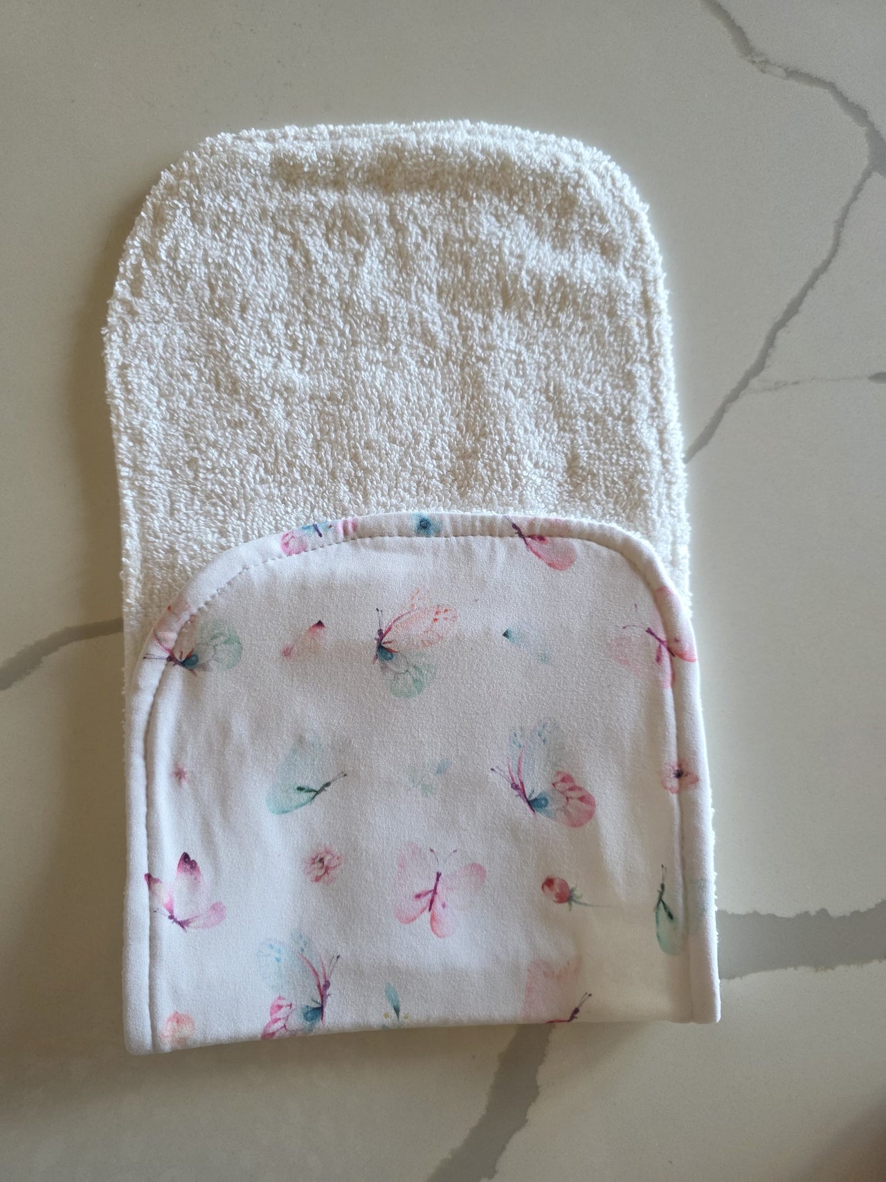 Burp Cloth Flowers & Butterflies