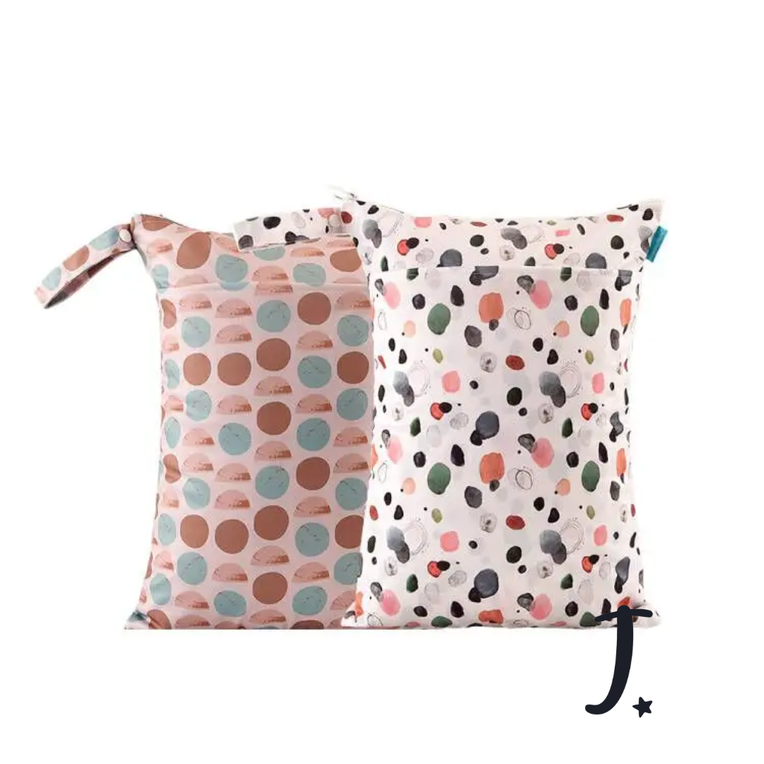 Happy Flute Wet bag, Geometric circles