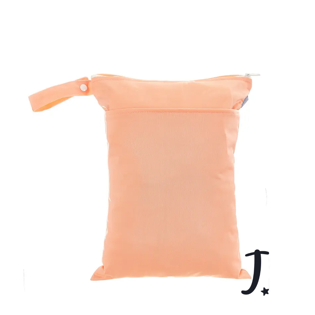 Soft peach wet bag