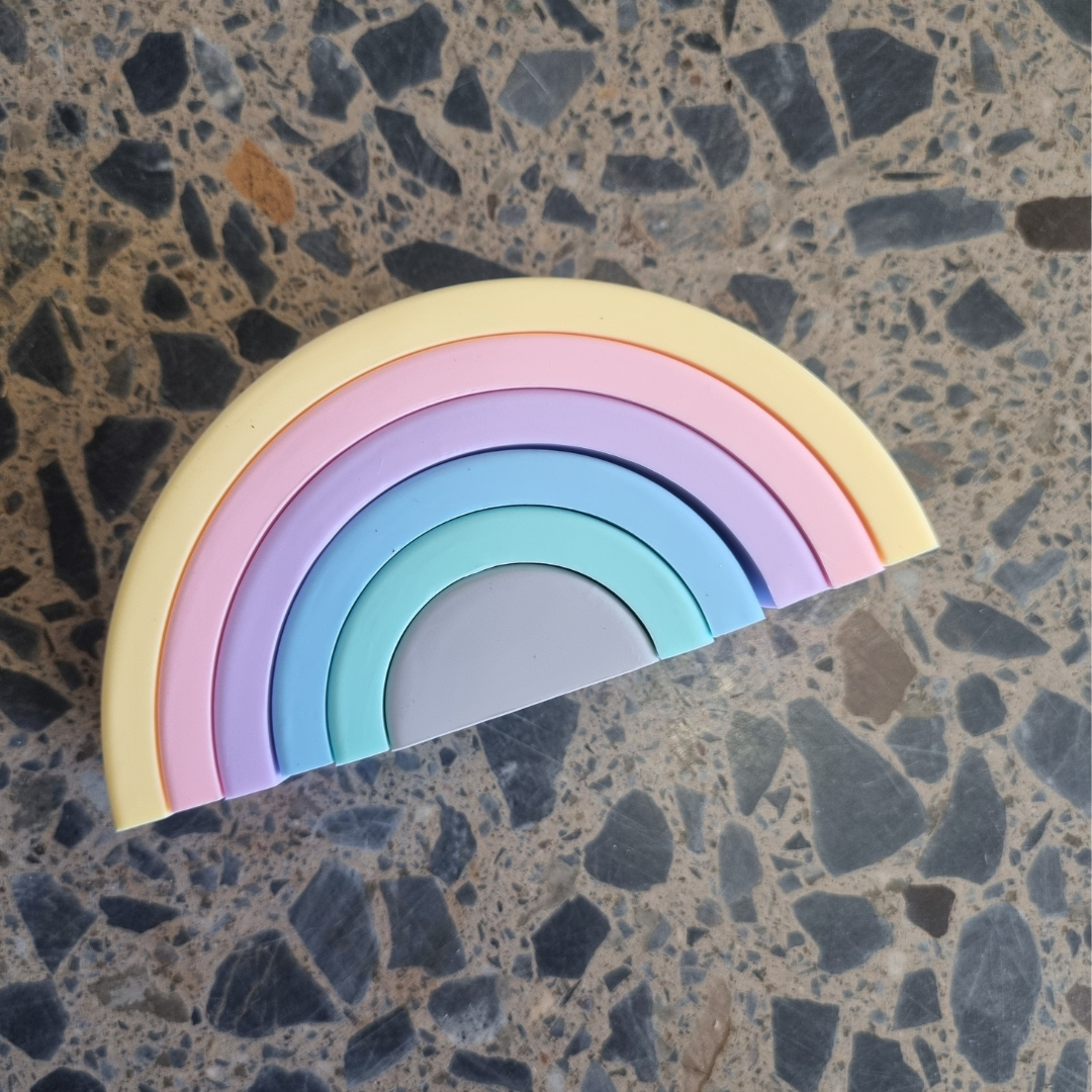 Rainbow stacking toy - small