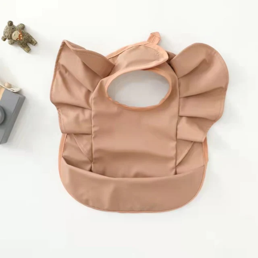 Ruffle bib - Nude