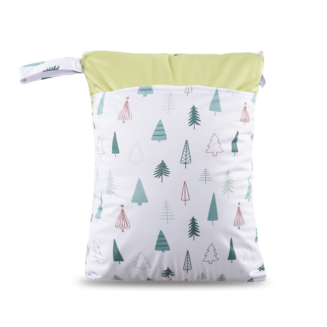 Green trees medium wet bag