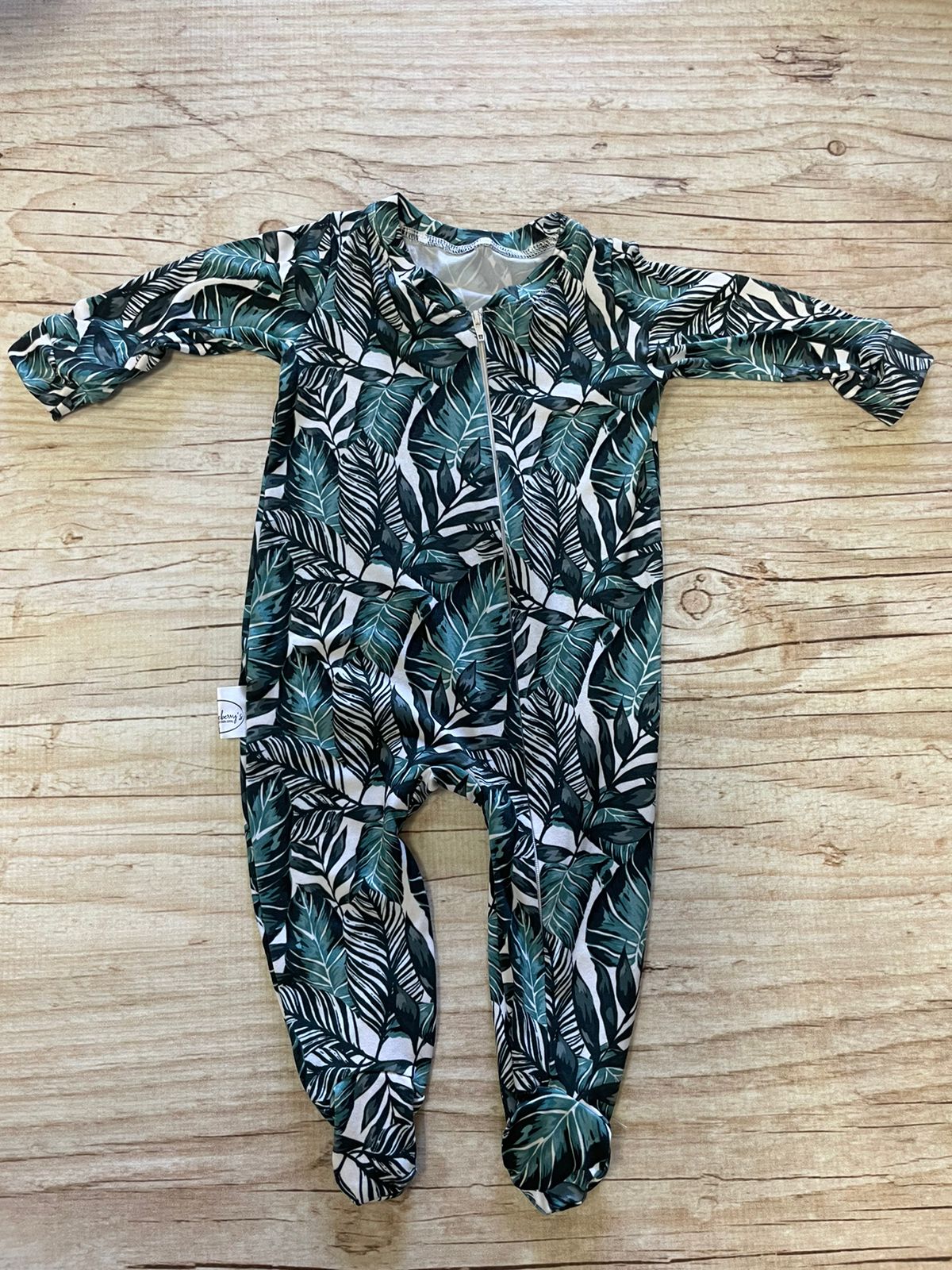 Green leaves onesie