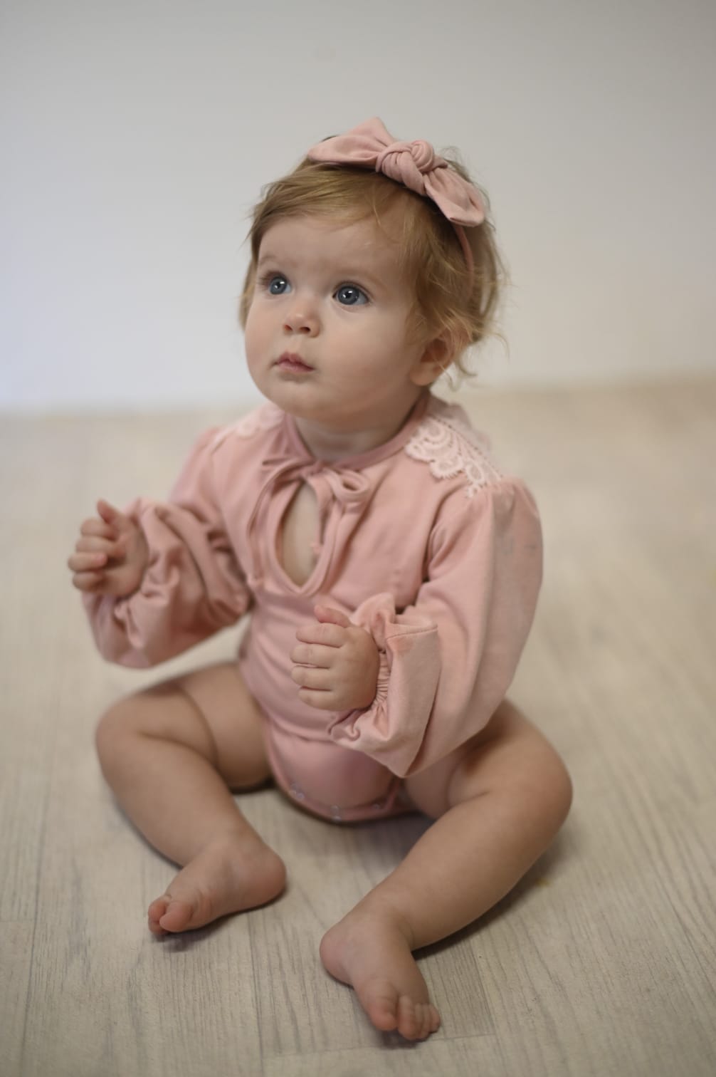 Coral with lace detail vest & Headband set