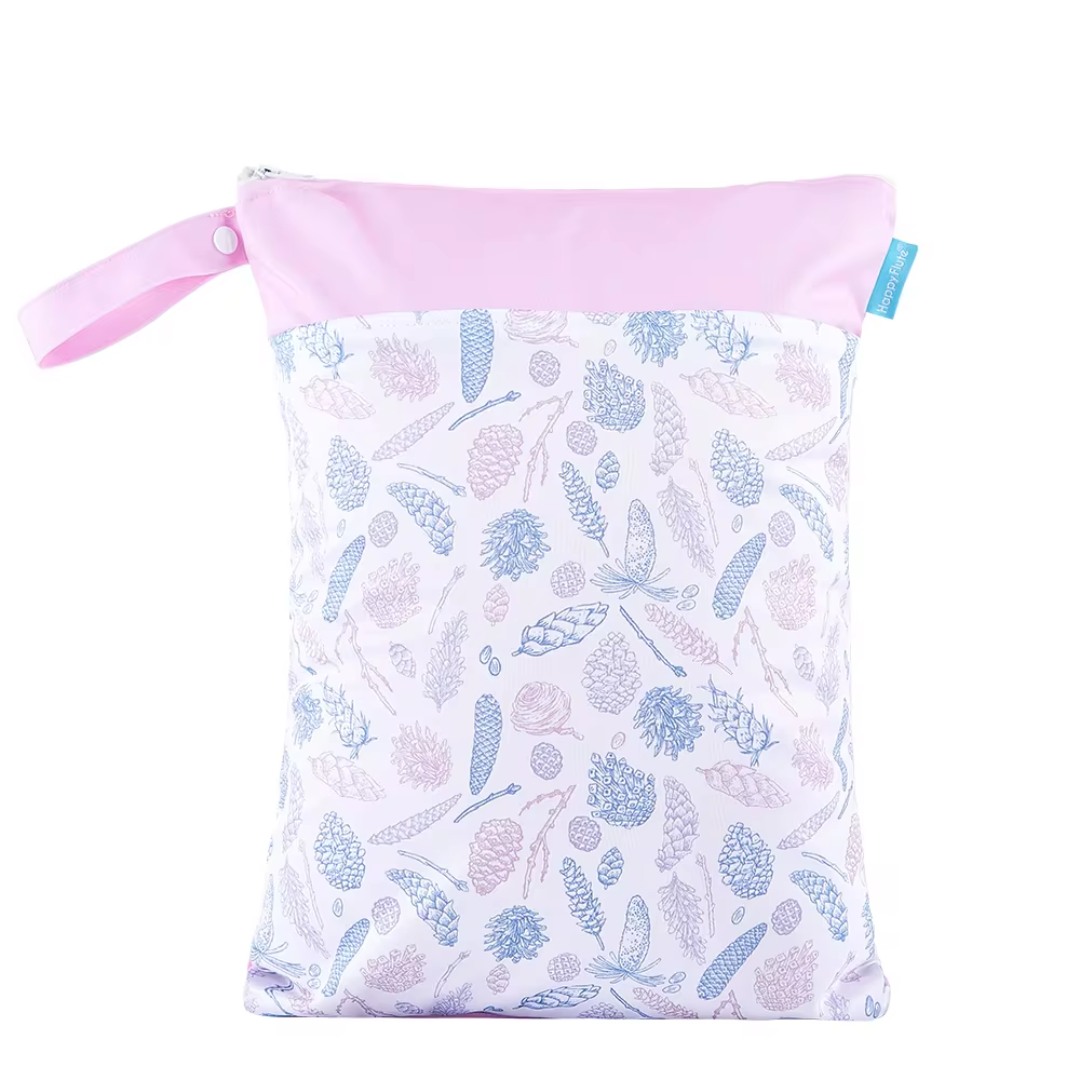 Pastel feathers wet bag