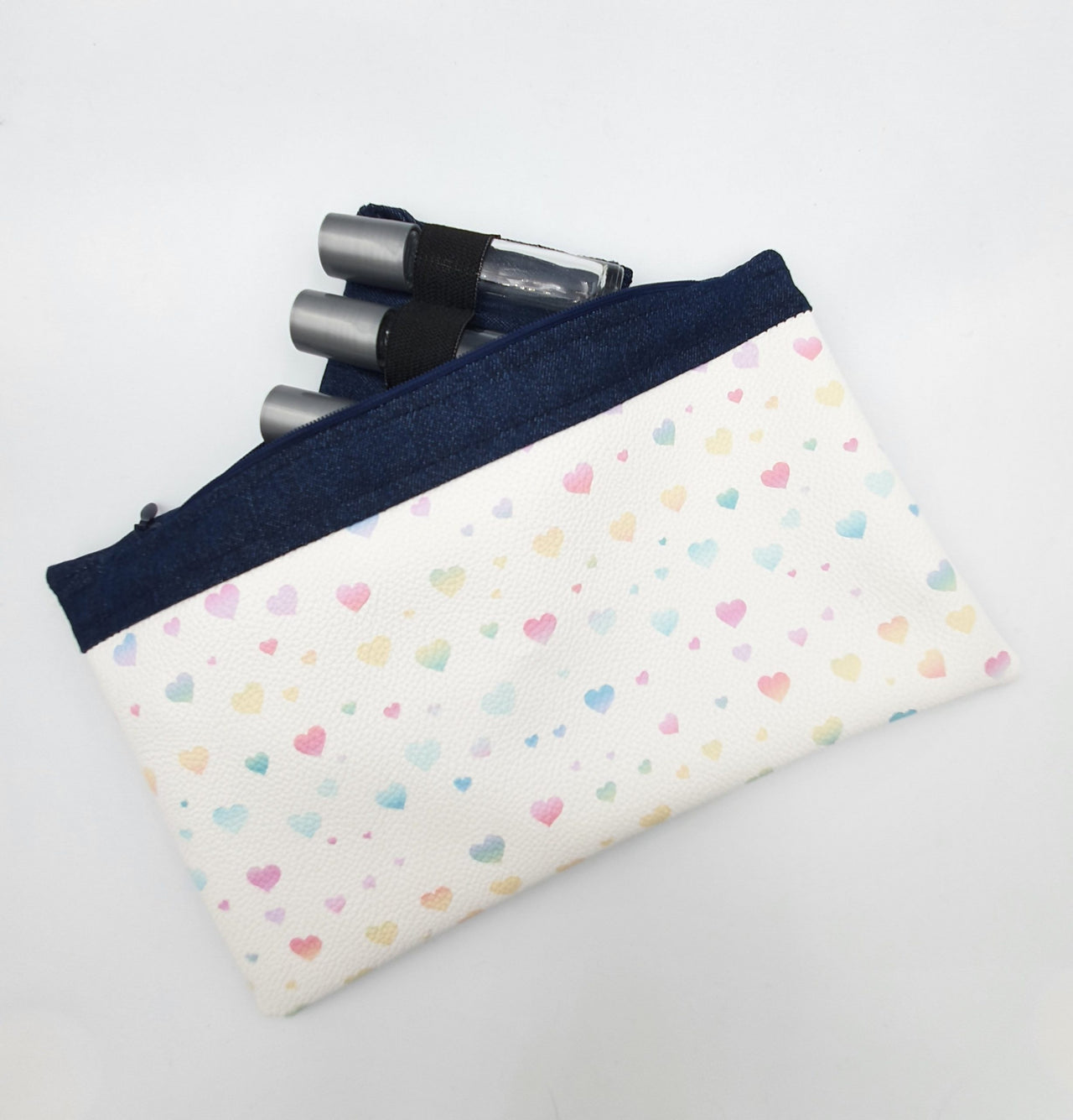 Rainbow hearts roller organizer