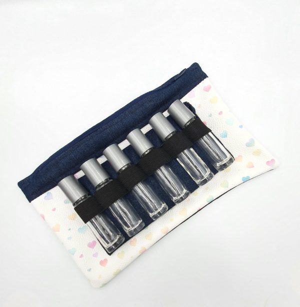 Rainbow hearts roller organizer