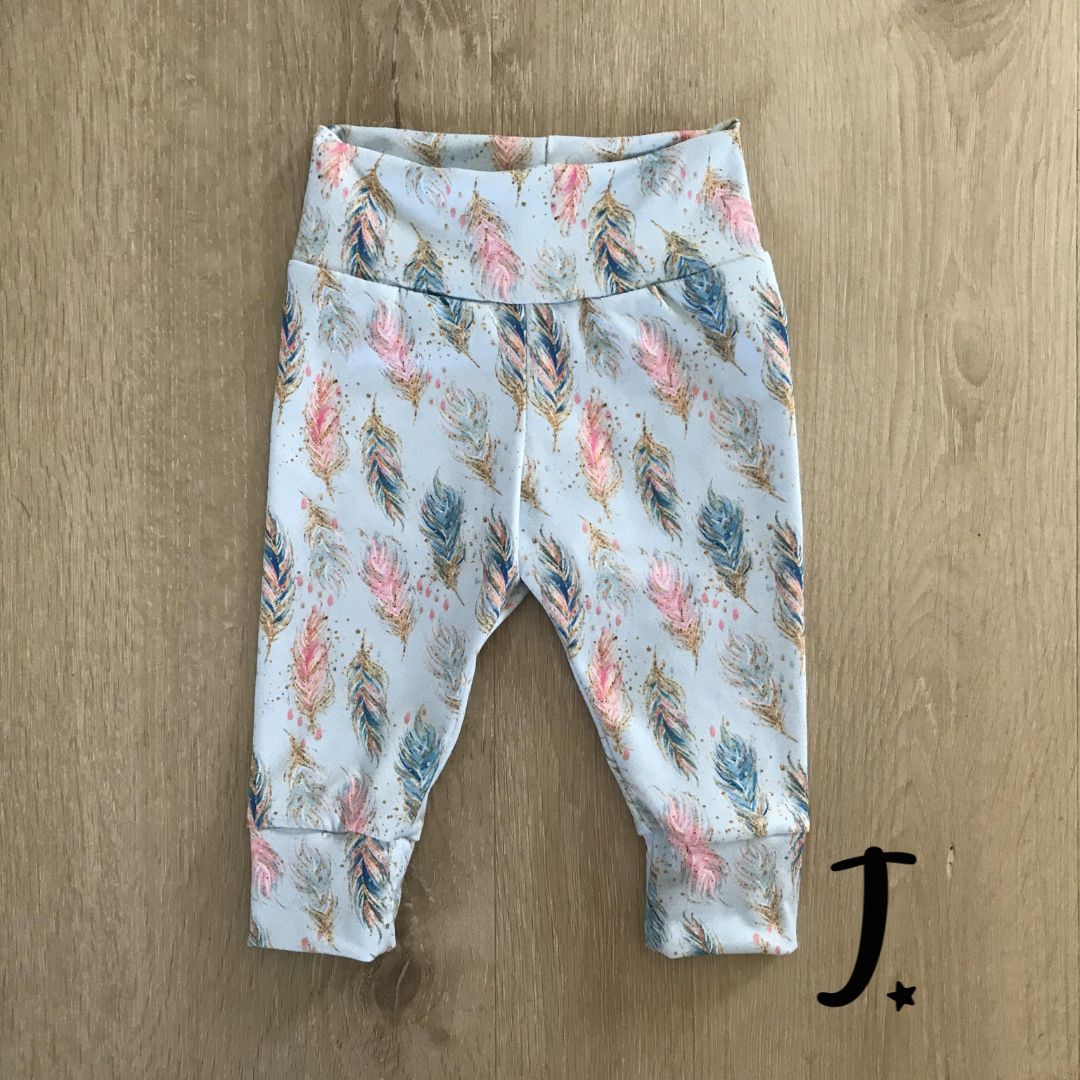 Baby cuffed leggings, Boho print