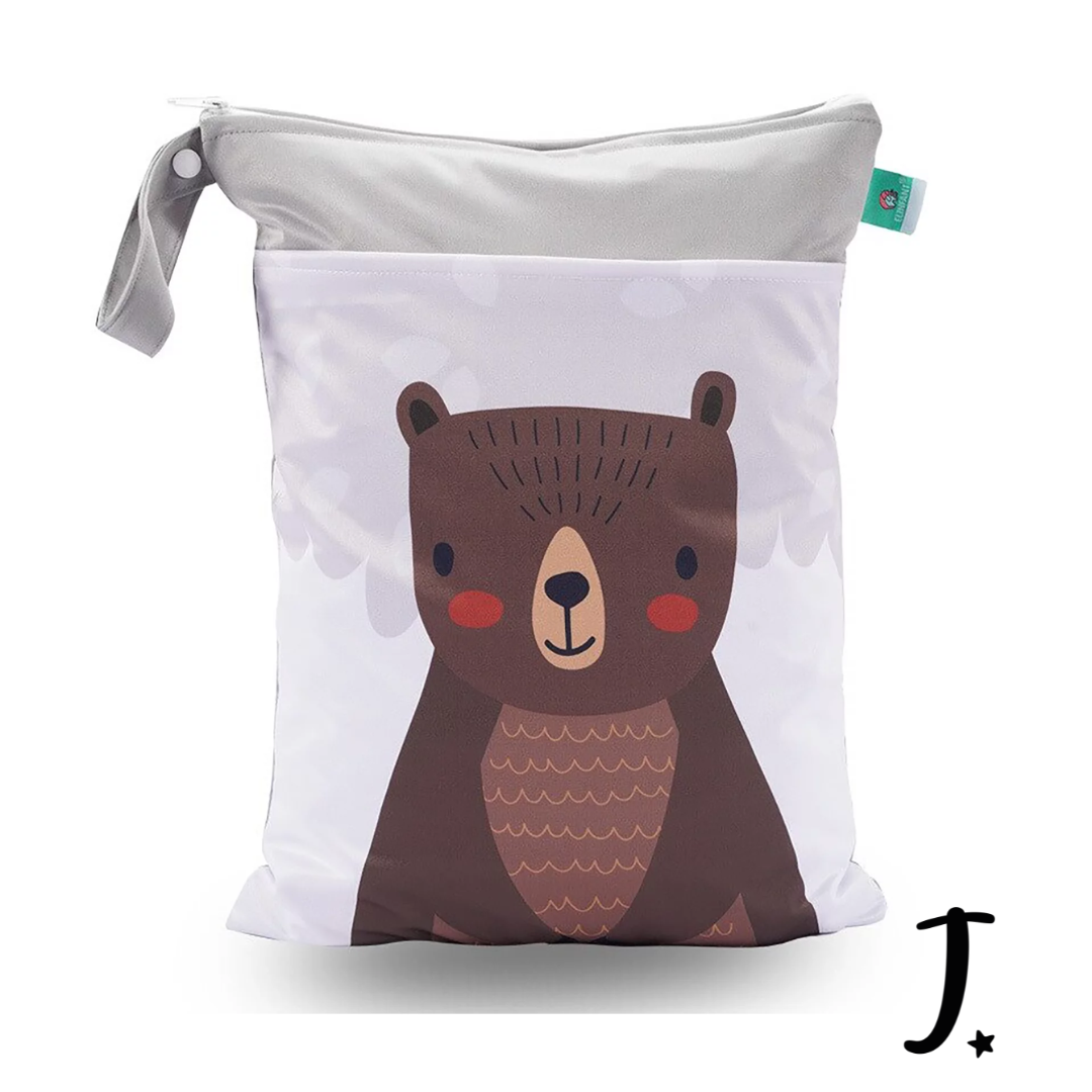 Teddy bear wet bag position print