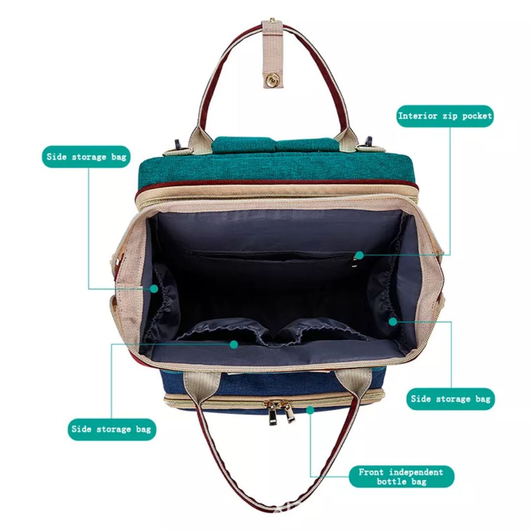 Diaper backpack - Forest green