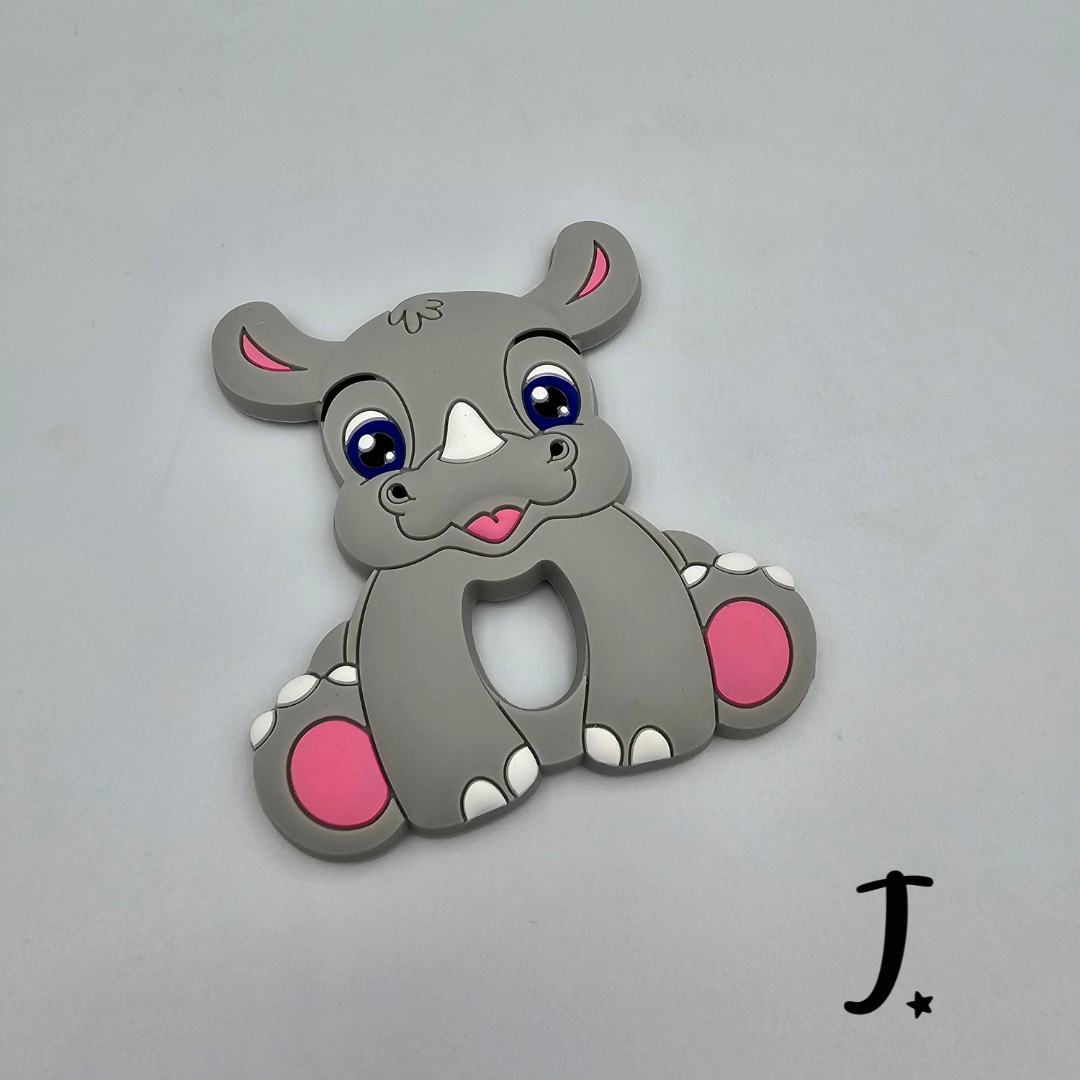 Silicone Rhino teether