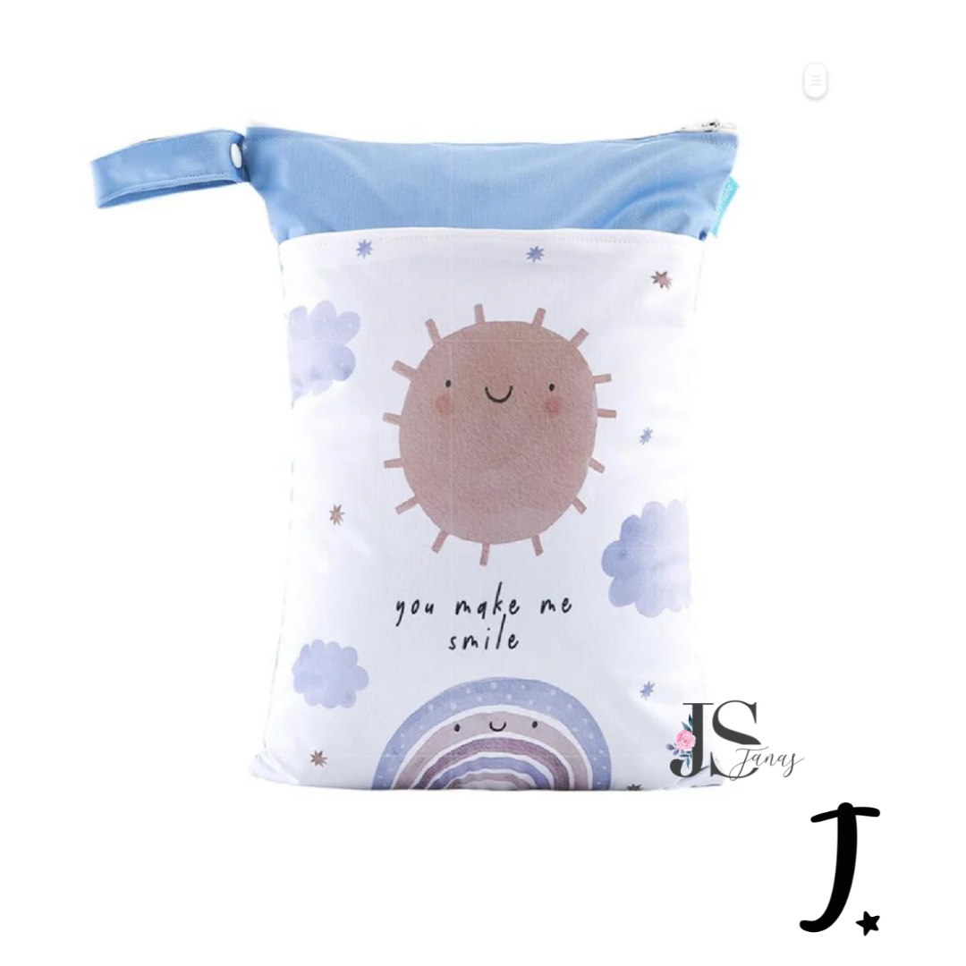 Smile sun wet bag position print